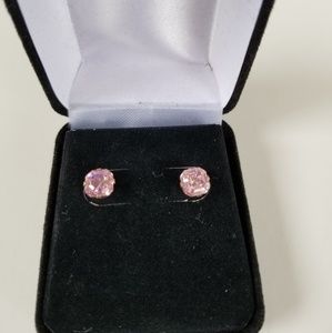 Pink Sapphire Earrings
